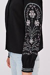 Women's embroidered shirt "Zozulia" — black