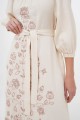 Dress made of milk linen with Krajana embroidery - style and comfort!