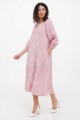 Dress made of pink linen with Krajana embroidery - style and comfort!