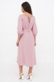 Dress made of pink linen with Krajana embroidery - style and comfort!