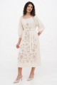 Dress made of milk linen with Krajana embroidery - style and comfort!