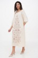 Dress made of milk linen with Krajana embroidery - style and comfort!