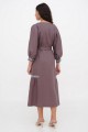 Dress made of brown linen with Morika embroidery – style and elegance!