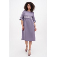 Linen dress with embroidery Myrosia