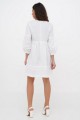 Dress made of fine white linen with Pectoral embroidery: an elegant choice!