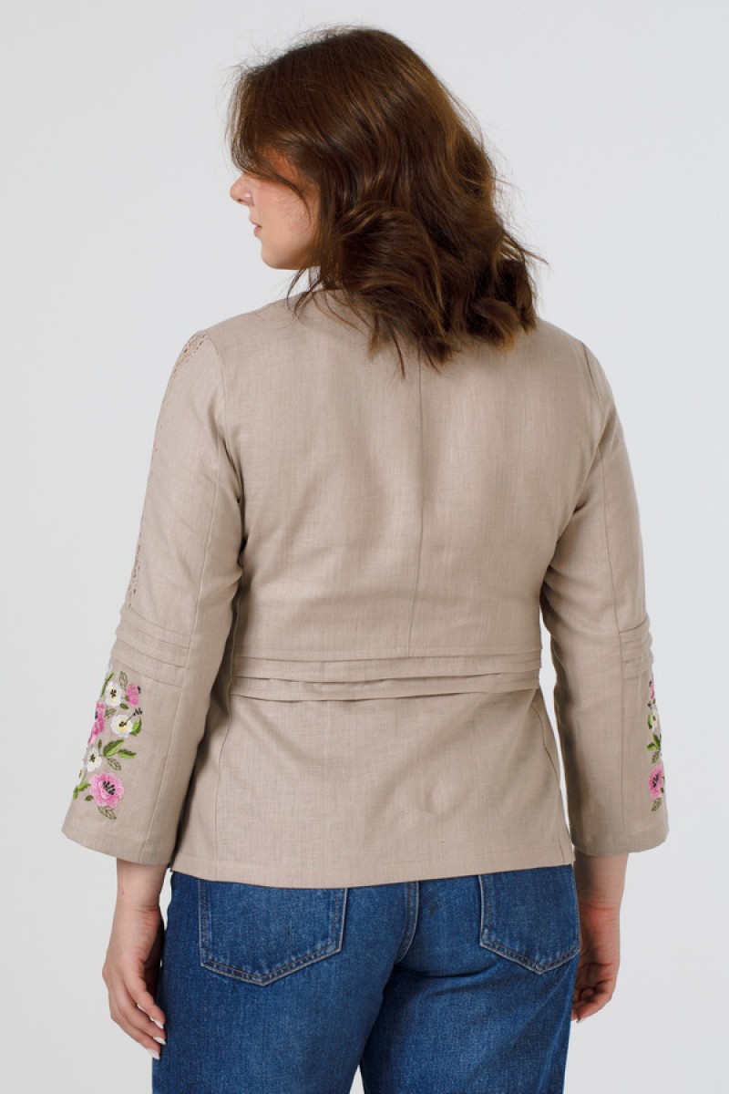 Embroidered women's shirt in large sizes Teklia