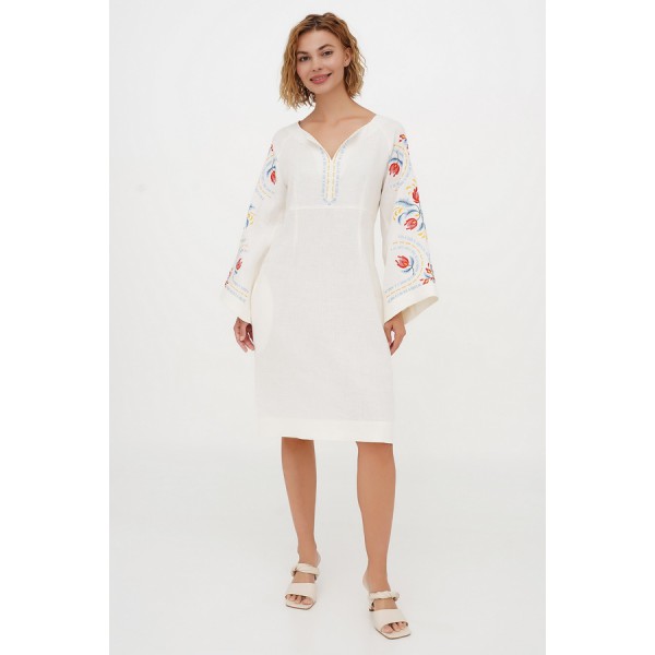White embroidered dress Spring