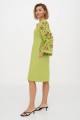 Salad embroidered dress "Spring" - a stylish dress for any figure!