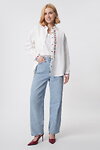 Women's embroidered shirt Khrystia, white linen