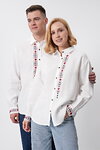 Women's embroidered shirt Khrystia, white linen