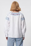 Women's vyshyvanka "Miriana" white-on-white, lines