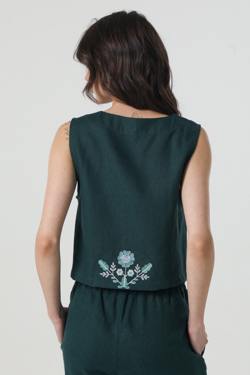 Темно-синий жилет «Маковия», размер M