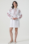 Embroidered dress-vyshyvanka made of white linen Ruzhyna