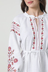 Embroidered dress-vyshyvanka made of white linen Ruzhyna