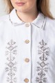 Белый льняной жакет с вышивкой Ульяна