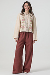 Beige linen jacket with Zoreslava embroidery