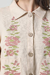Beige linen jacket with Zoreslava embroidery