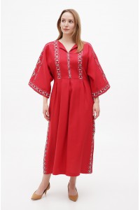 Red linen dress Virgin