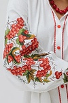 Біла вишита сукня довга Килина