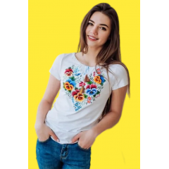 White women's embroidered shirt vyshyvanka Anyutka