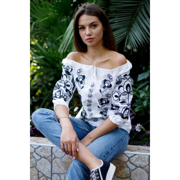 Вишиванка з відкритими плечима Флоренція Вишиванка з відкритими плечима Флоренція