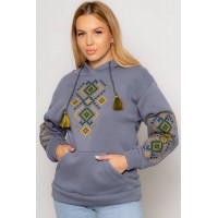 Sweatshirt with embroidery gray Shalyan