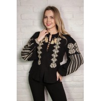 Молочна парна вишиванка жіноча Залісся