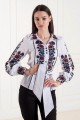 White embroidered women's blouse Julia