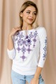 White women's embroidered t-shirt vyshyvanka Starry Night