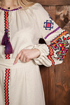 Dress with embroidery Mountain Tale beige mélange