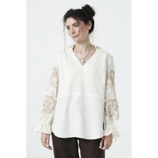 White women's embroidered shirt Anetta