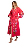 Сукня вишиванка Першоцвіт коралового кольору, 2XL