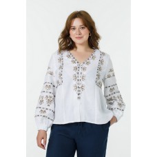 White embroidered women's blouse Siiana