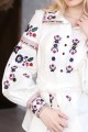 Women's beige embroidered shirt with long sleeves from Sokal