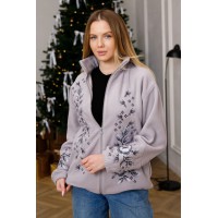 Женская бомбер-куртка с вышивкой Фелиция, XL