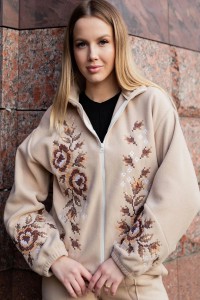 Women’s embroidered bomber jacket Felicia, XXL