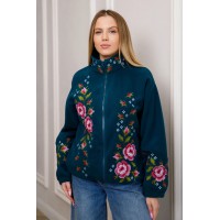 Women's embroidered bomber  (sheep wool), Liumineska, L