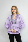 Women's lilac embroidered vyshyvanka with embroidery Merelin
