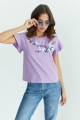 Chamomile flowers, women's knitted blouse