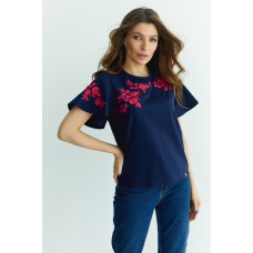 Rozmay blue, women's knitted blouse