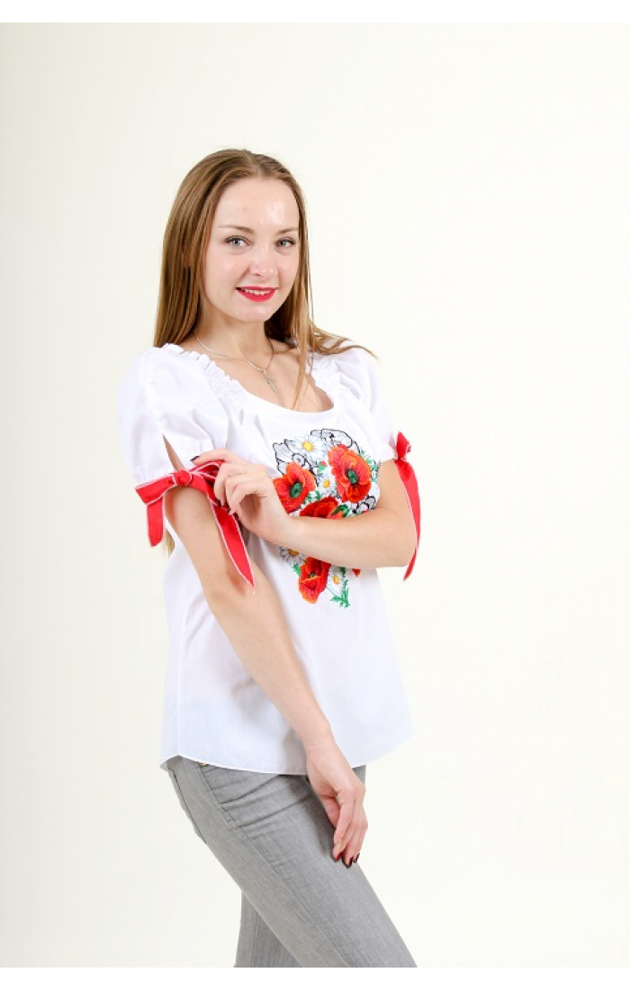 Breath of summer, women's embroidered shirt