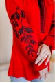 Stefania, embroidered women's red