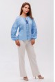 Blue embroidered shirt Rozava new (size S)