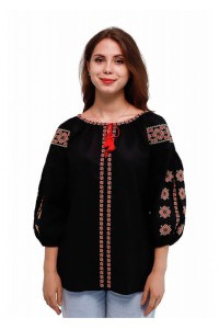 Black embroidered shirt of Veleslava