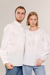 Women's blouse with openwork embroidery on mesh, White Rose, 4XL