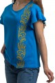 T-shirt embroidered Spikelets - style and elegance