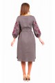 Kozachka, women's embroidered linen dress