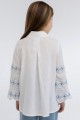Embroidered tunic for a girl made of milk linen Slava