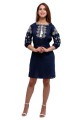 Dark blue embroidered dress Viryneia new
