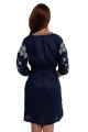Dark blue embroidered dress Viryneia new